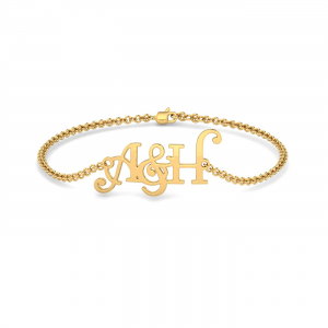 A&H  Initials Chain Bracelet