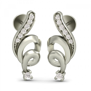 Spiral Drool Stud Earrings