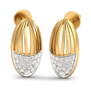 A Precious Cage Stud Earrings
