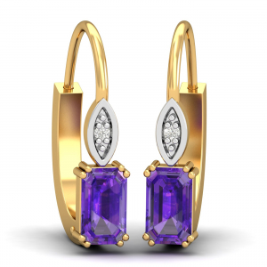 Meridian Amethyst Hoops