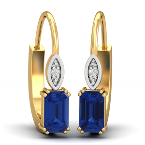 Meridian Blue Sapphire Hoops