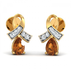 Attaché Citrine Stud Earrings