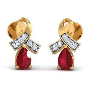 Attaché Ruby Stud Earrings
