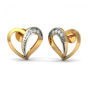 Dainty Heart Stud Earrings