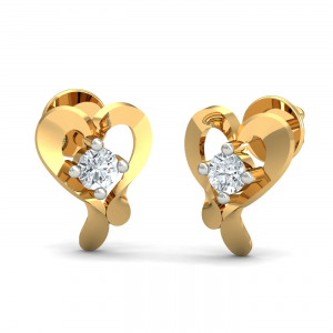 Crazy Heart Stud Earrings