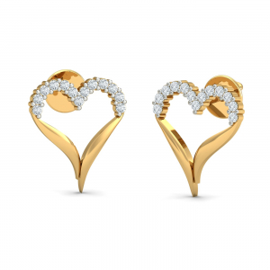 Incredible Heart Stud Earrings