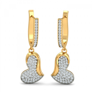 Special Heart Dangle Earrings