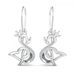 Swan Kruna Hook Earrings