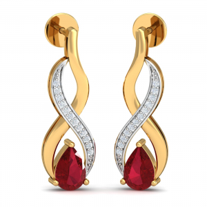 Ruby Donaire Stud Earrings