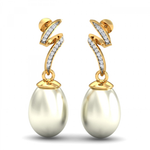 Bruit Pearl Dangle Earrings