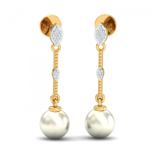 Dangling Pearl Earrings