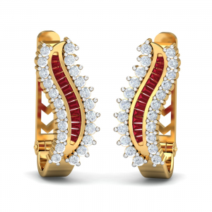 Artistic Ruby Earrings