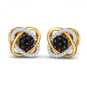 Dove Black Diamond Stud Earrings