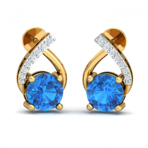 Optra Amethyst Stud Earrings