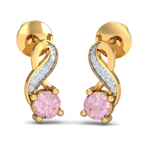 Delightful Pink Sapphire Earrings