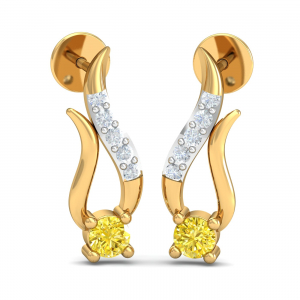 Graceful Glow Topaz Earrings