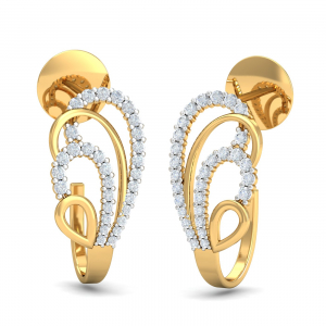Glam Half Hoop Earrings