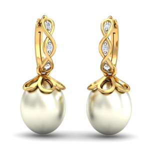 Anouk Detachable Pearl Hoops