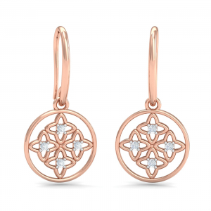 Samara Rose-Gold Hooped Earrings