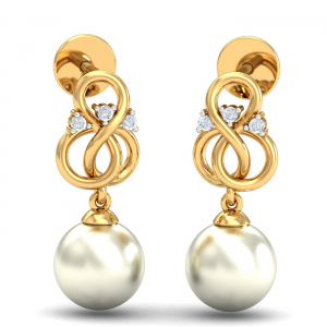 Atiya Dangly Pearl Earrings