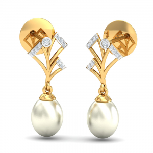 Fancy Pearl Drop Earrings