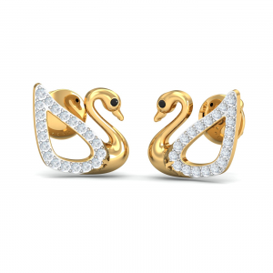 Alexa Swan Stud Earrings