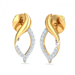 Alizie Curvy Stud Earrings
