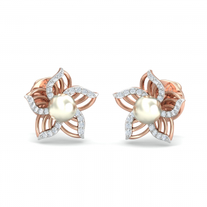 Rose Floral Stud Earrings