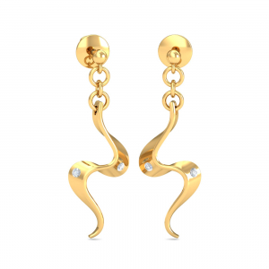 Simona Wavy Dangling Earrings