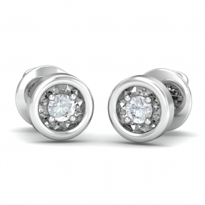 Rishone Solitaire Stud Earrings