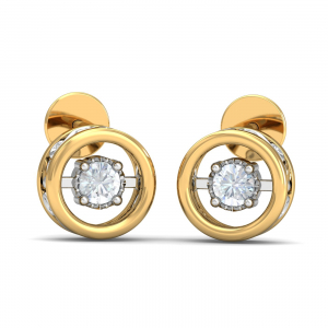 Daphne Solitaire Stud Earrings