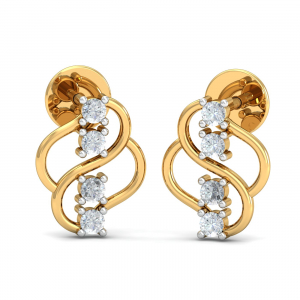 Carol Curvy Stud Earrings