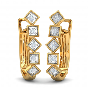 Diamonique Hoop Earrings
