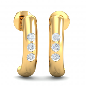 Bilge J-Hoop Earrings