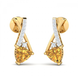Emine Citrine Earrings