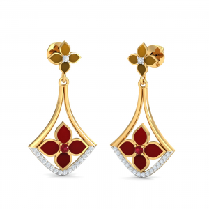 Ceetar Enamel Dangle Earrings