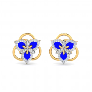 Treble Enamel Stud Earrings