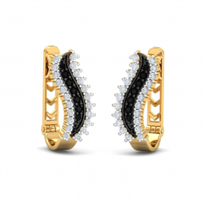 Almas Black Diamond Hoops