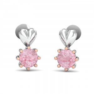 Rose Heart Earrings