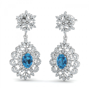 Topaz Chandelier Earrings