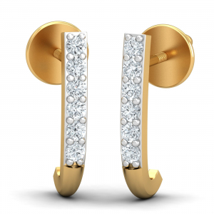 Sassy J  Half Hoop Earrings