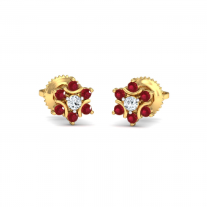 Klass Ruby Stud Earrings