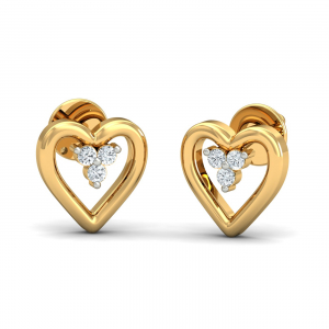 Perfect Heart Stud Earrings