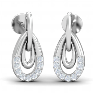 Inner Loop Gold Stud Earring