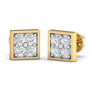 Elite Square Stud Earrings
