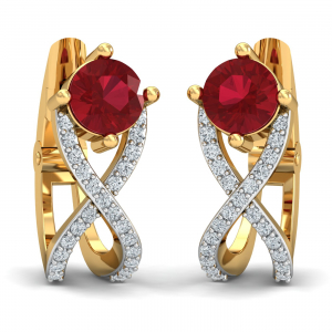 Królewski Ruby  Earrings
