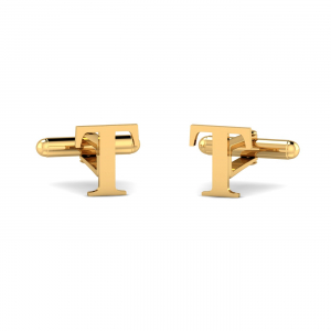 Initial T Cufflink for Men