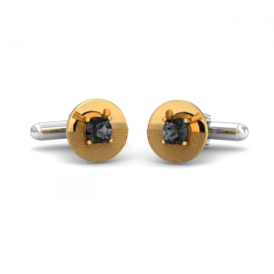 Textured Round Spinel Cufflinks