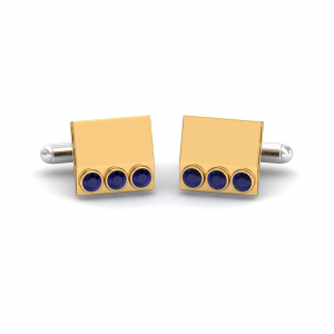 James Trois Sapphire Cufflinks