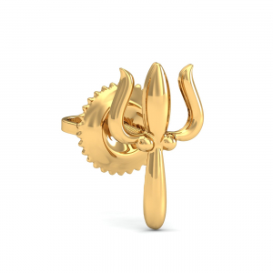 Trident Men's Gold Stud